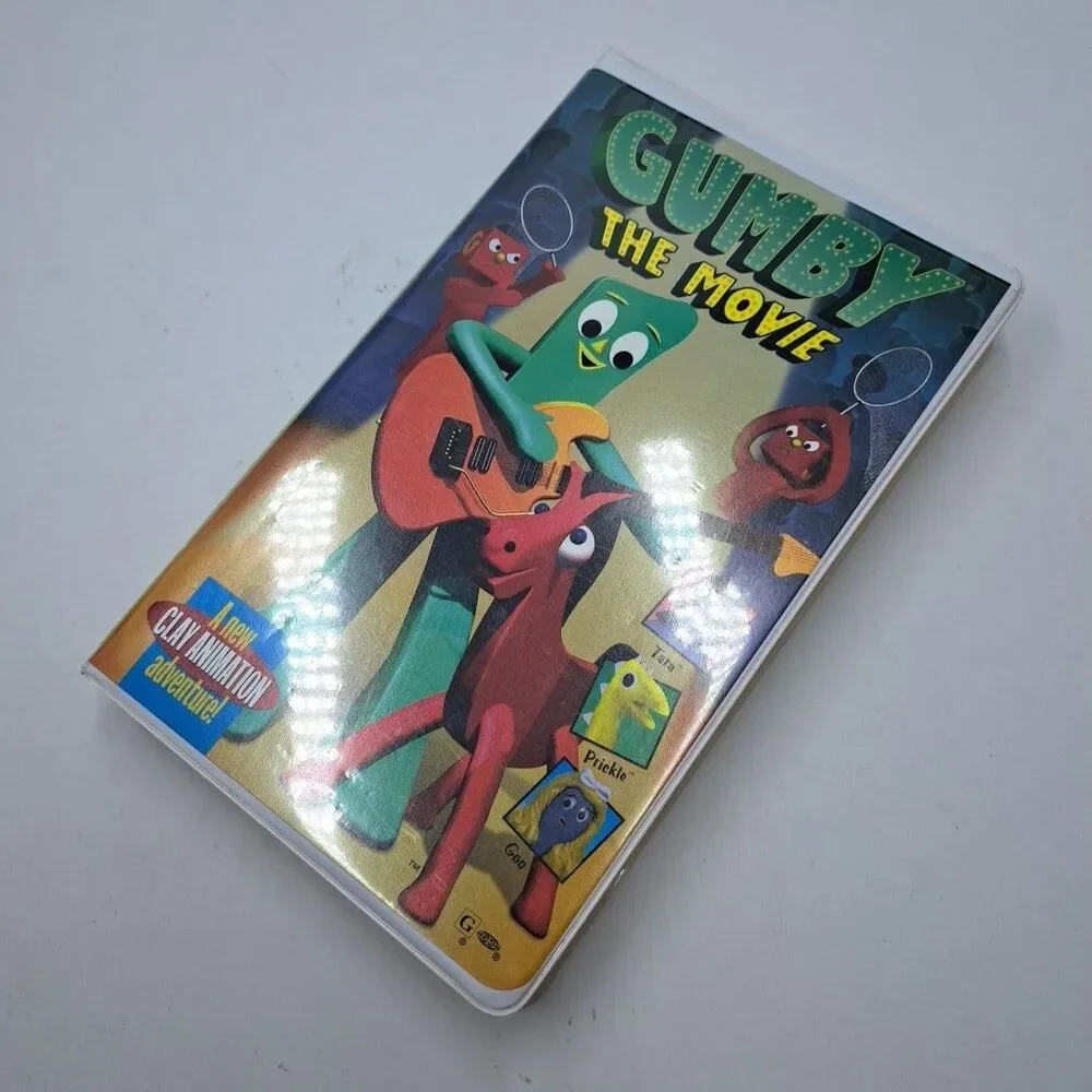 Gumby The Movie VHS 1995 Clamshell Art Clokey Claymation Kids Children FIlm